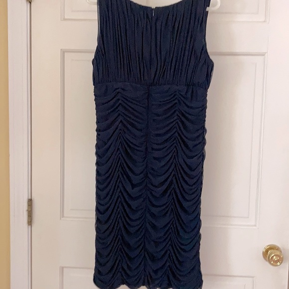 NWT!~ Women’s formal navy beaded neck dress. Size 14 - Picture 3 of 6